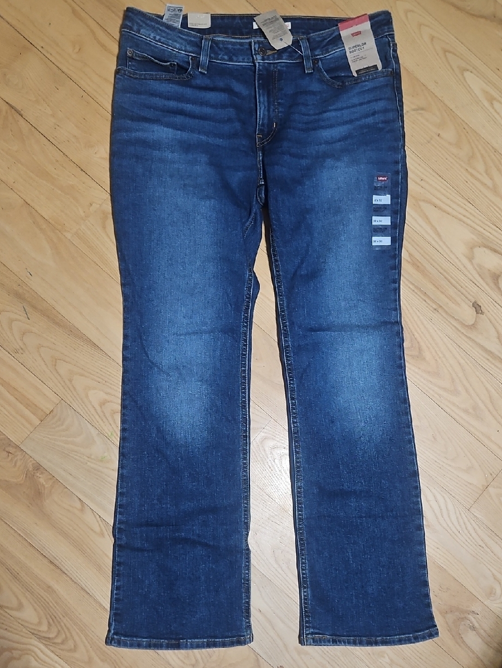 Levi's Superlow Bootcut Jeans - Dark Blue Denim